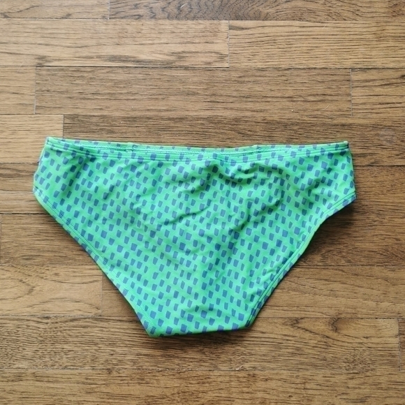 AERIE Bikini Bottom Hipster Blue Green Small New - Picture 2 of 4
